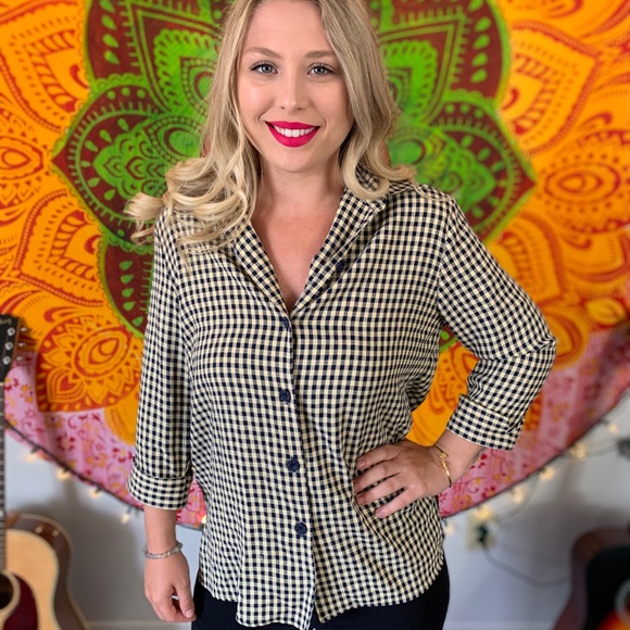 //VINTAGE// Checkered flannel - Picture 3 of 6